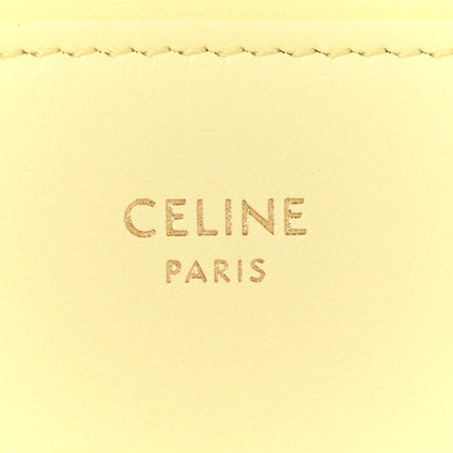 Celine Shiny Smooth Calfksin Triomphe Compact Wallet Soft Yellow 6 of 10