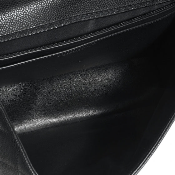 Caviar Maxi Single Flap Black