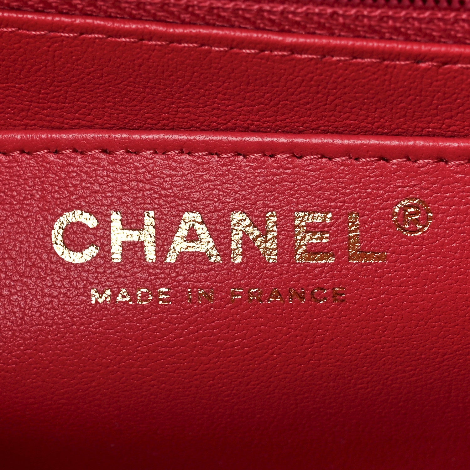 Chanel Lambskin Quilted Mini Rectangular Flap Red 7 of 13