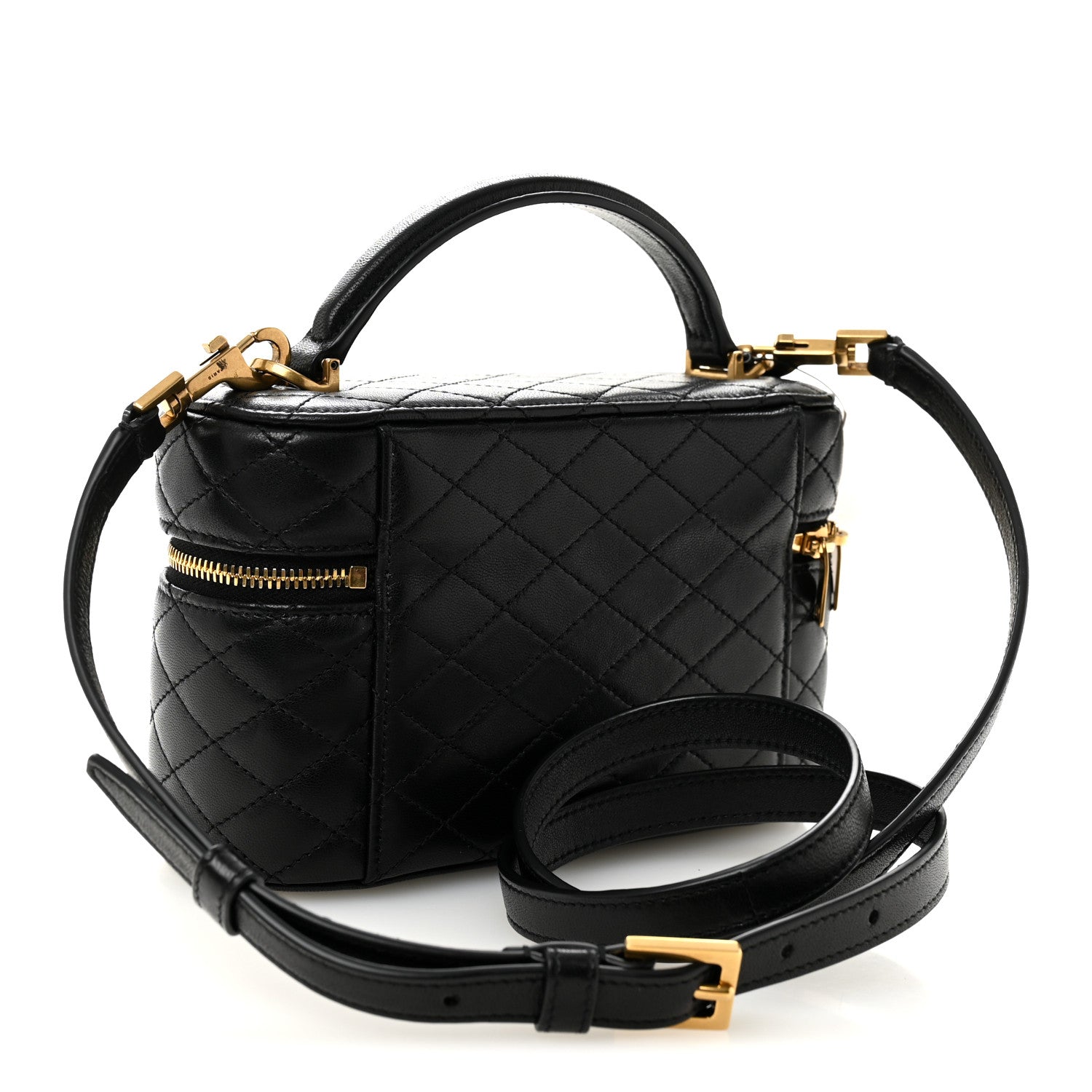 Saint Laurent Lambskin Quilted Mini Gaby Vanity Case Black 3 of 10