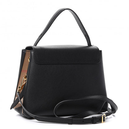 Burberry Derby Calfskin House Check Small Camberley Black 3 of 10
