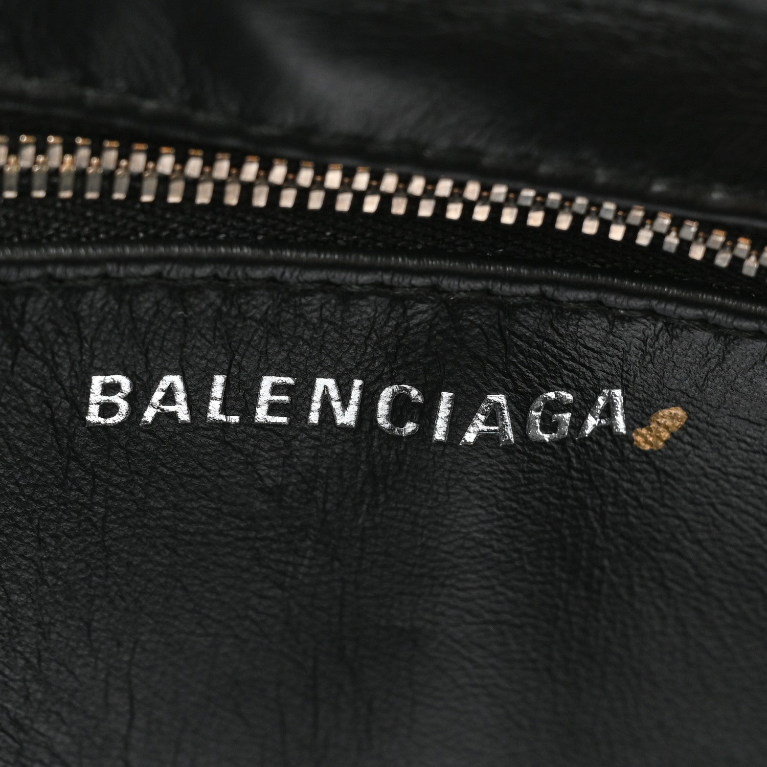 Balenciaga Shiny Day Calfskin Logo S Triangle Duffle Jaune Black 6 of 8