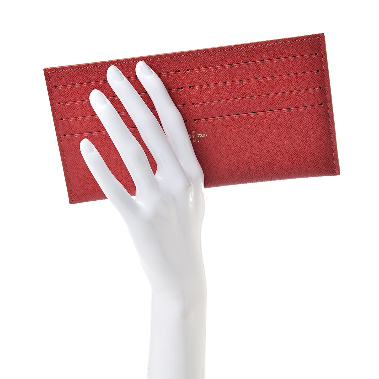 Calfskin Felicie Card Holder Insert Cherry
