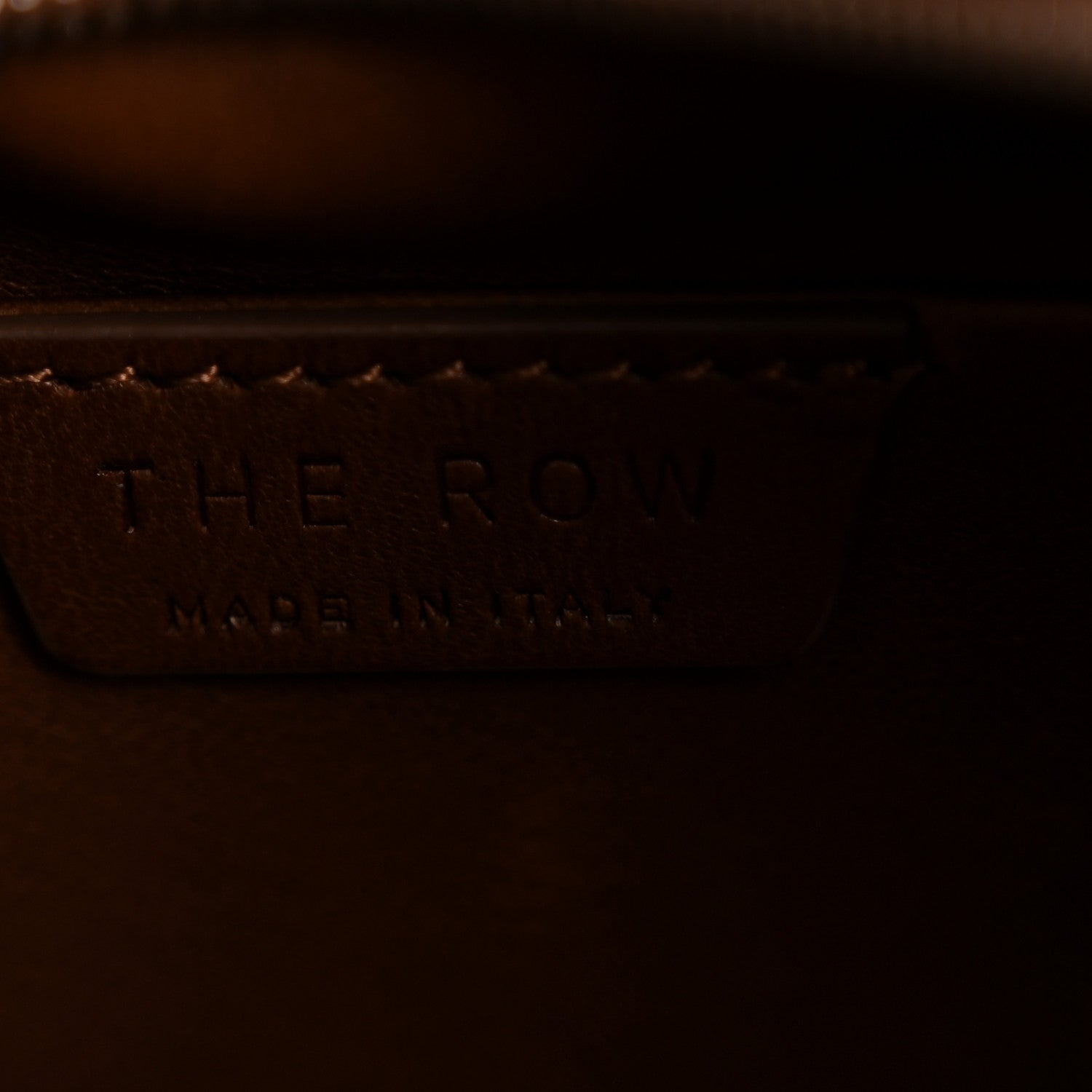 The Row Calfskin Ray Bag Brown Wood 6 of 11