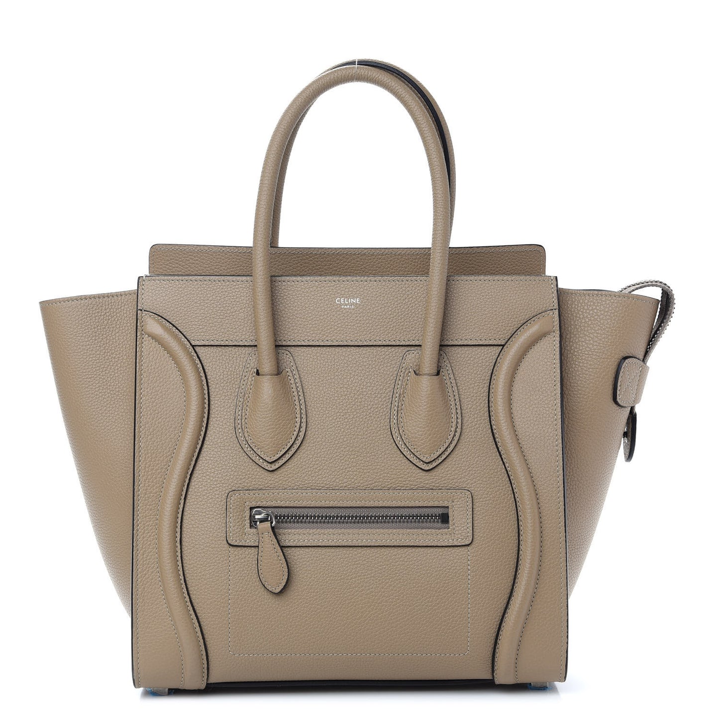 Drummed Calfskin Micro Luggage Dune
