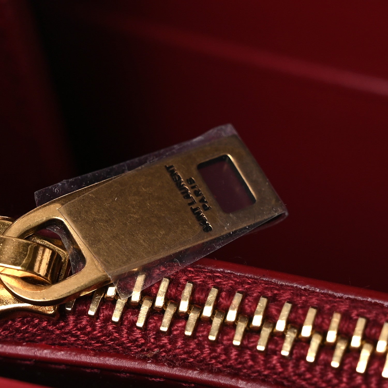 Saint Laurent Smooth Calfskin Le Maillon Chain Wallet Opyum Red Opyum Red 12 of 12