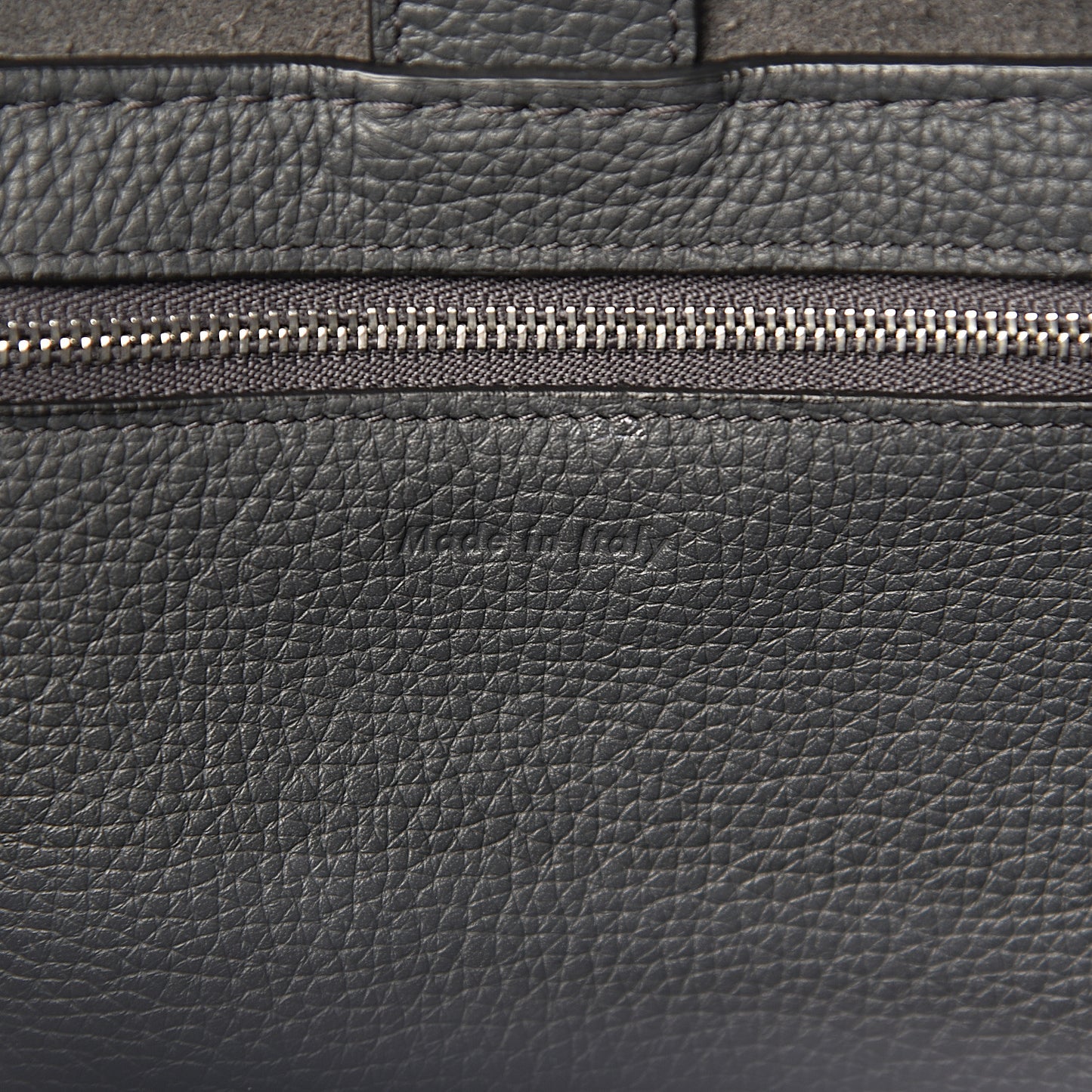 Supple Grained Calfskin Small Big Bag Black