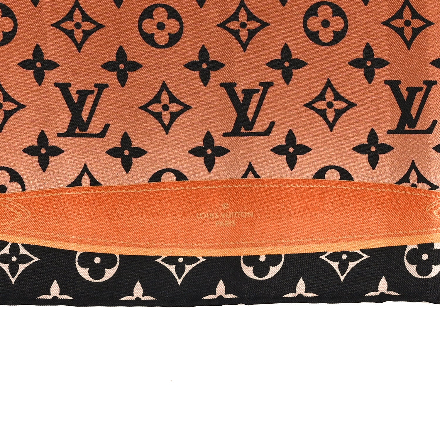 Louis Vuitton Silk Monogram Rising Confidential Square Scarf 70 Beige Multicolor 4 of 6