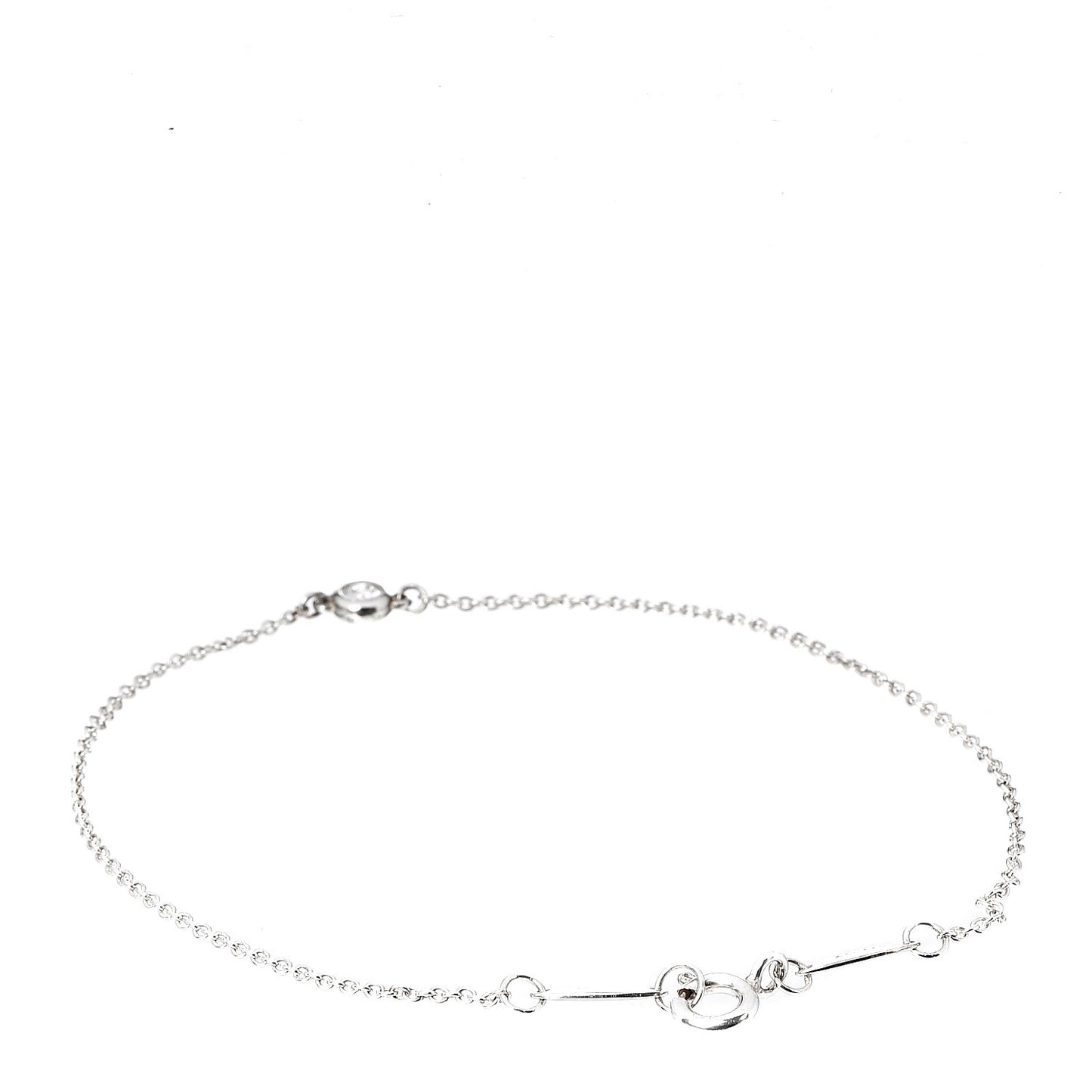 Sterling Silver Diamond .05ct Elsa Peretti Diamonds by the Yard Bracelet