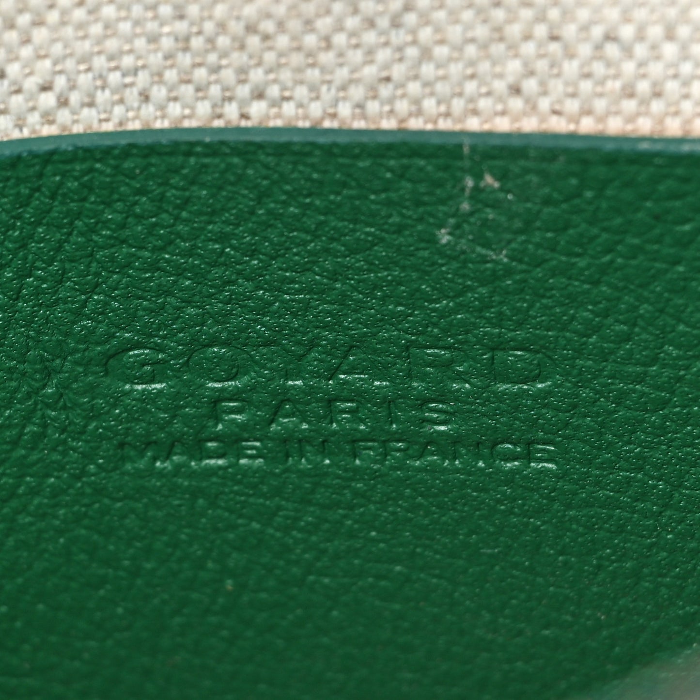 Goyardine Plumet Wallet Clutch Green