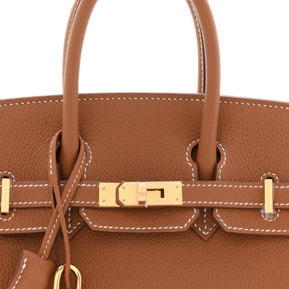Hermes Togo Birkin 25 Gold 8 of 11