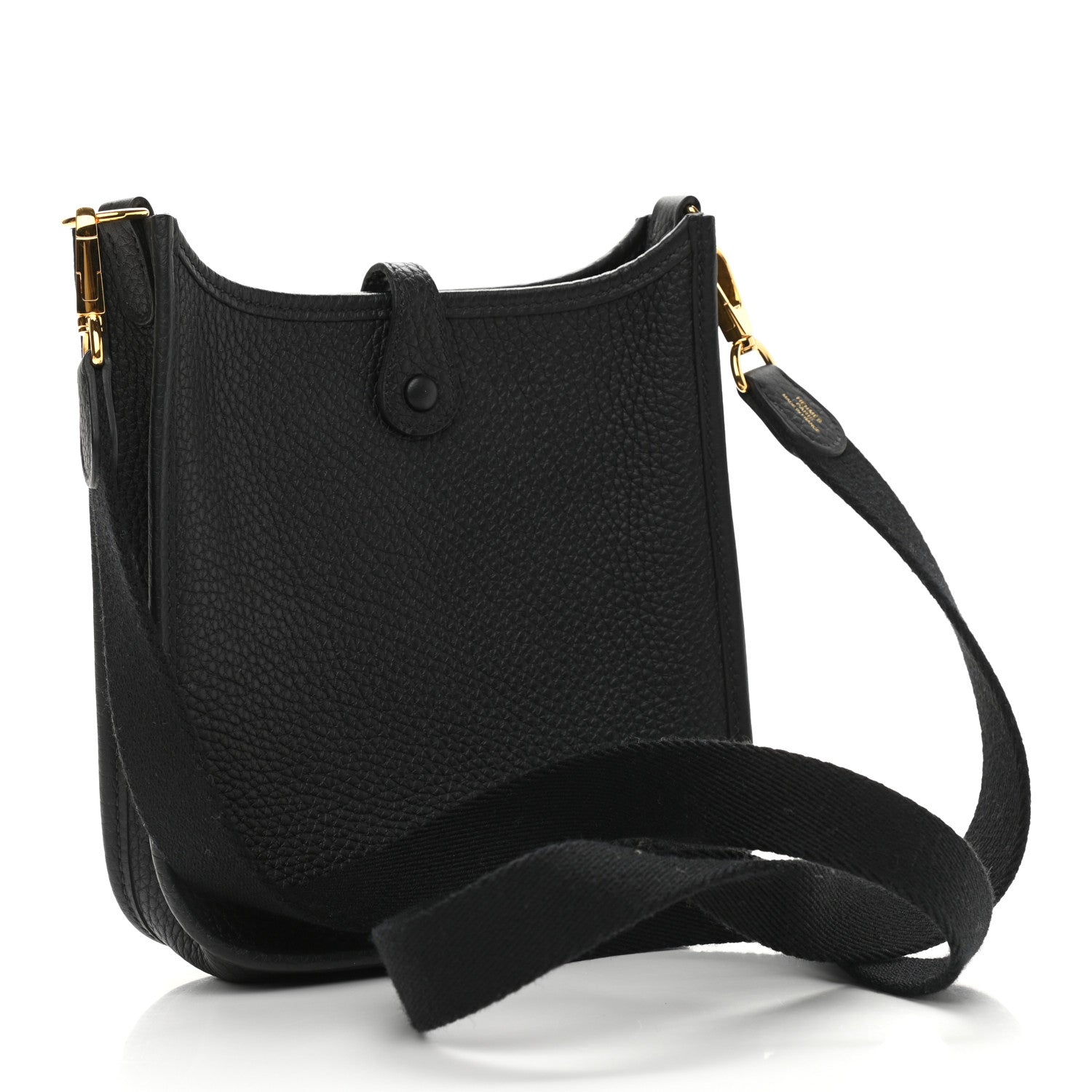 Hermes Taurillon Clemence Evelyne TPM Black 3 of 9