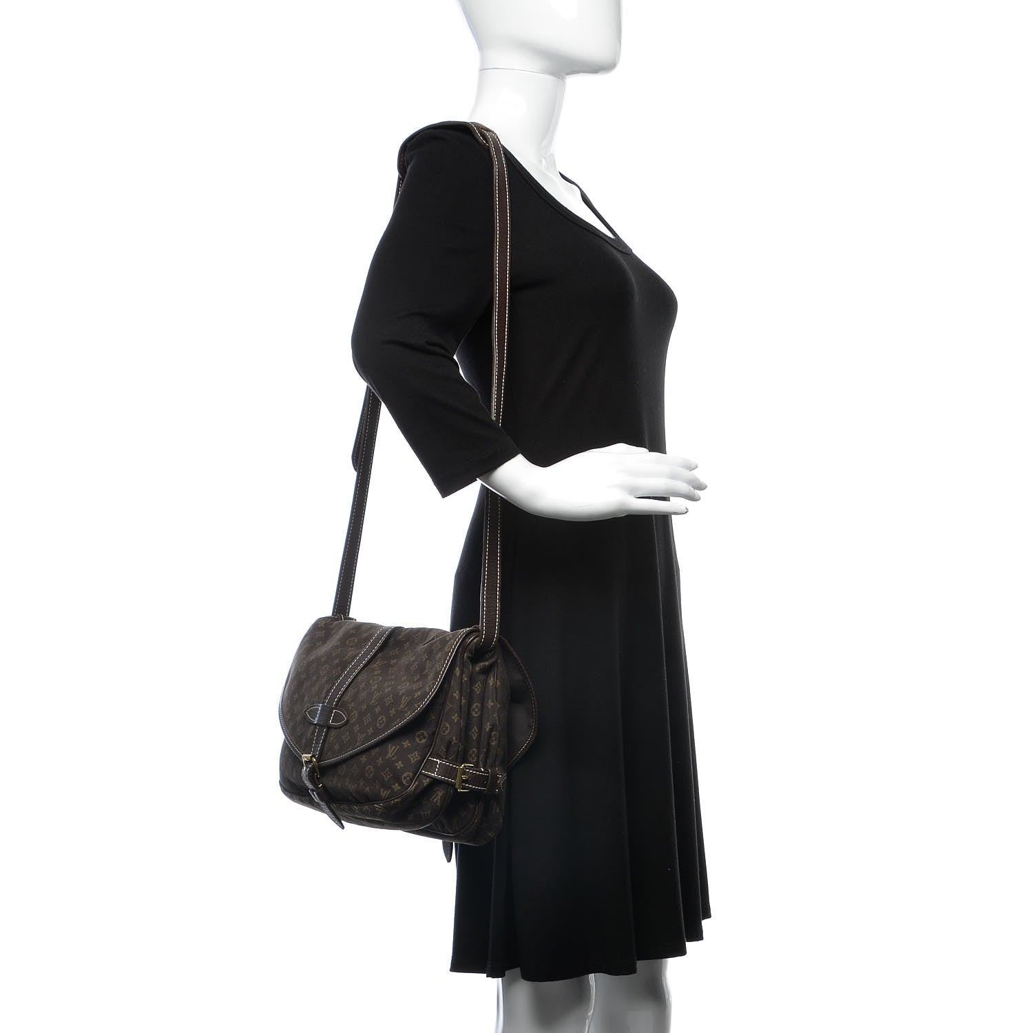 Louis Vuitton Monogram Idylle Saumur MM Fusain 2 of 8