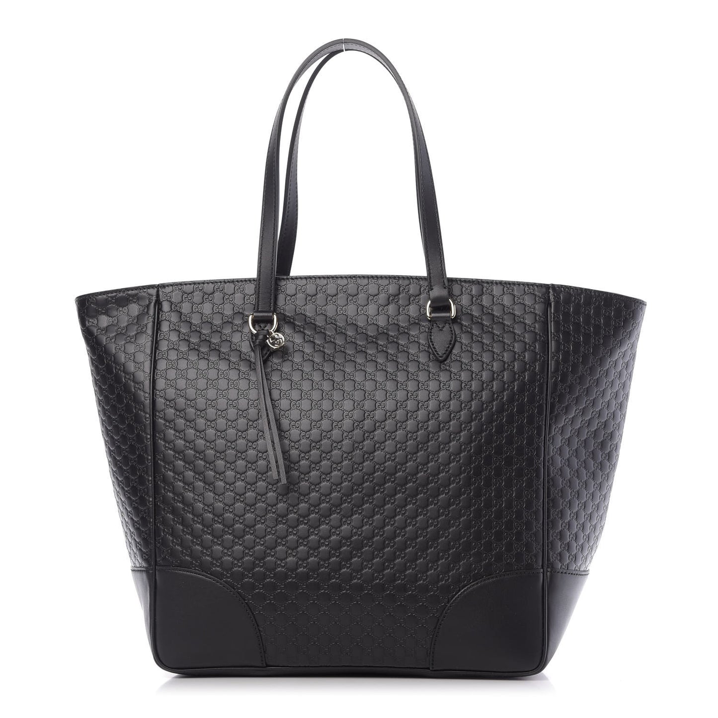 Microguccissima Bree Zippered Tote Black