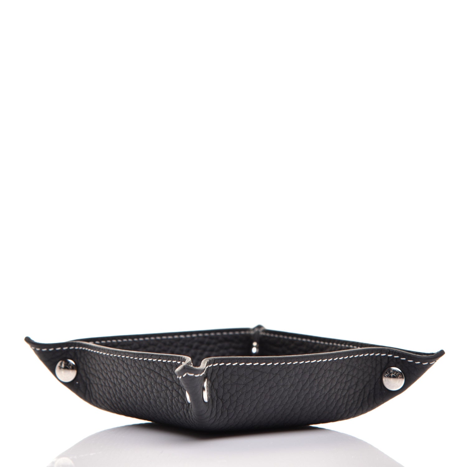 Hermes Taurillon Clemence Mises et Relances Change Tray Black 4 of 7