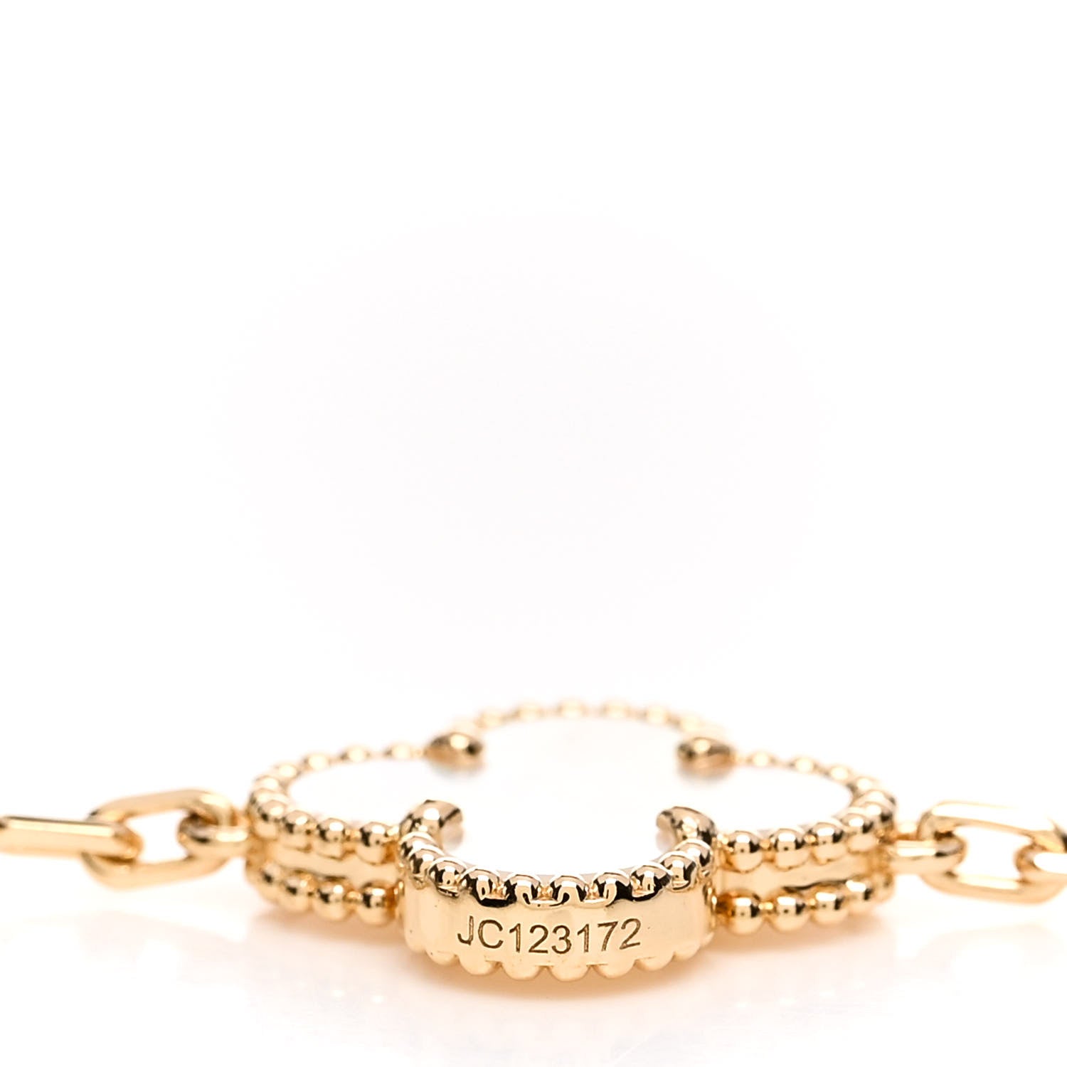 Van Cleef & Arpels 18K Yellow Gold Mother of Pearl 5 Motifs Vintage Alhambra Bracelet 3 of 5