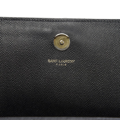 Saint Laurent Grain De Poudre Medium Classic Monogram Kate Satchel Black 7 of 10
