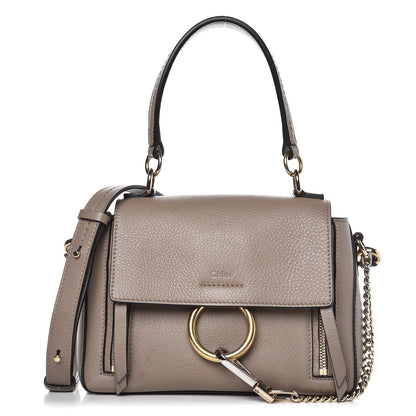 Chloe Calfskin Mini Faye Day Shoulder Bag Motty Grey 1 of 23