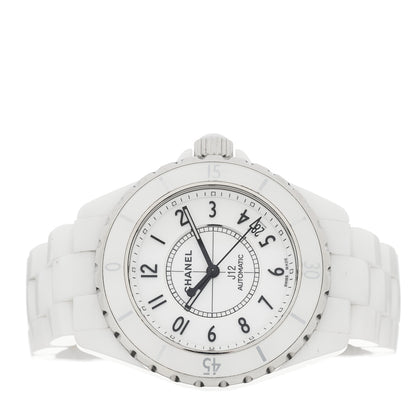 Chanel Stainless Steel Ceramic 38mm J12 Automatic Watch White 2 of 5