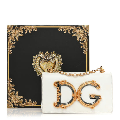 Dolce & Gabbana Nappa DG Girls Shoulder Bag White 14 of 14