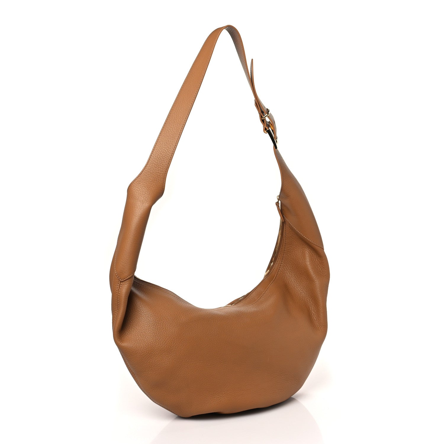 Khaite Pebbled Calfskin Augustina Hobo Hazelnut 3 of 7