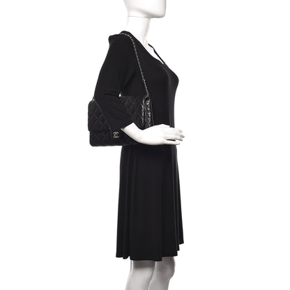 Chanel Lambskin Quilted Clutch With Chain Flap Black 2 of 10
