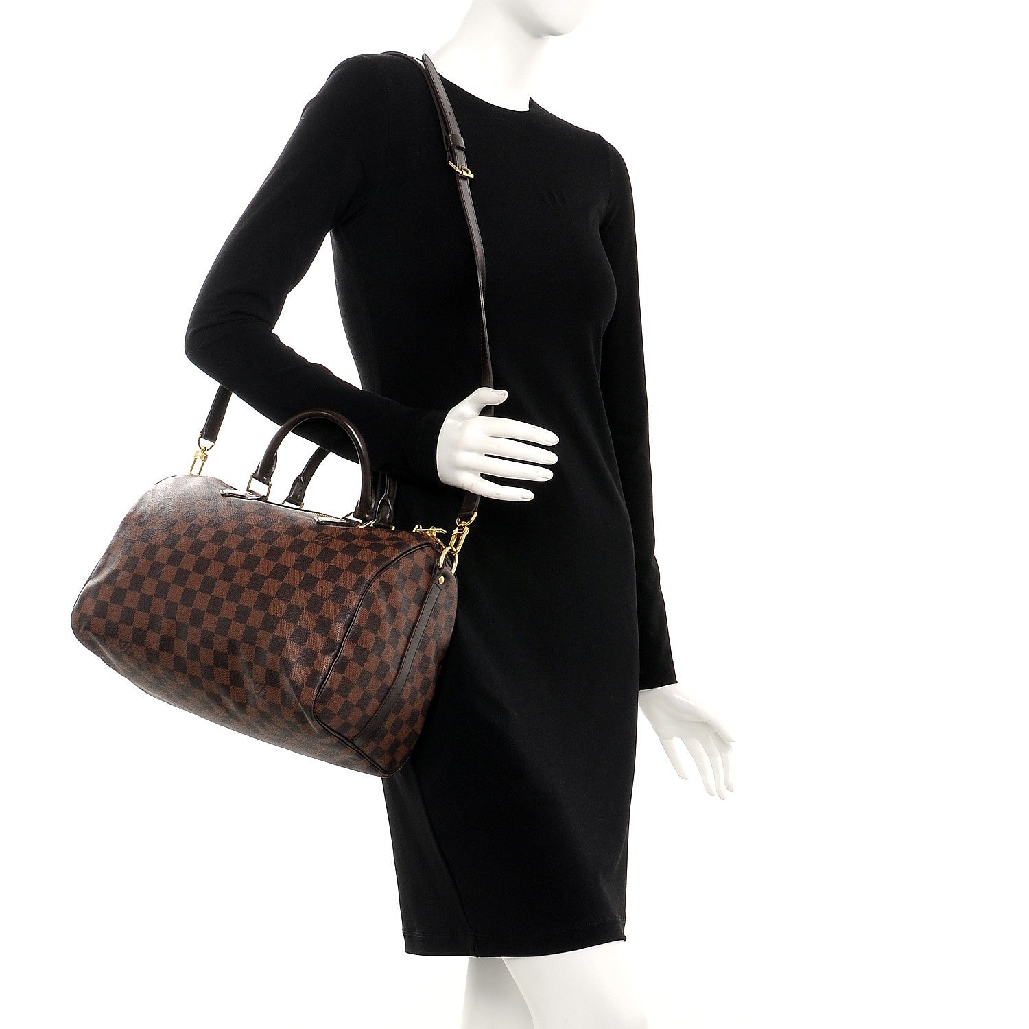 Louis Vuitton Damier Ebene Speedy Bandouliere 30 2 of 14