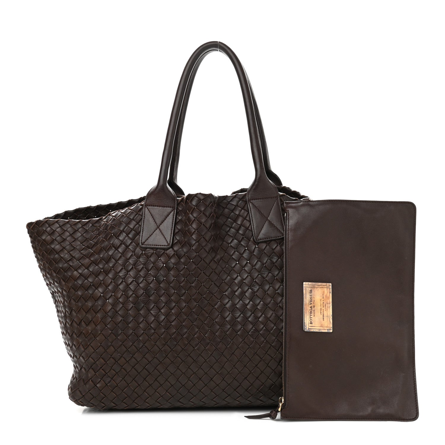 Bottega Veneta Nappa Intrecciato Medium Cabat Ebano 1 of 10