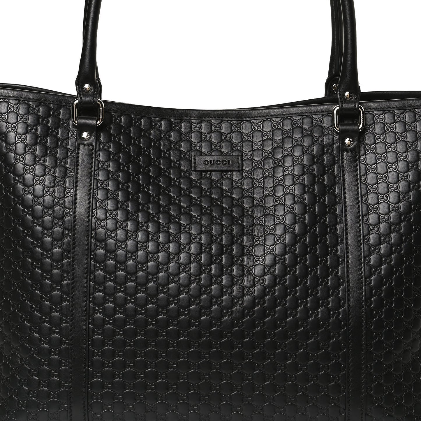 Microguccissima Medium Joy Tote Black
