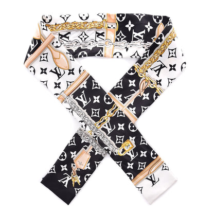 Louis Vuitton Silk Monogram Confidential Bandeau Black 1 of 3