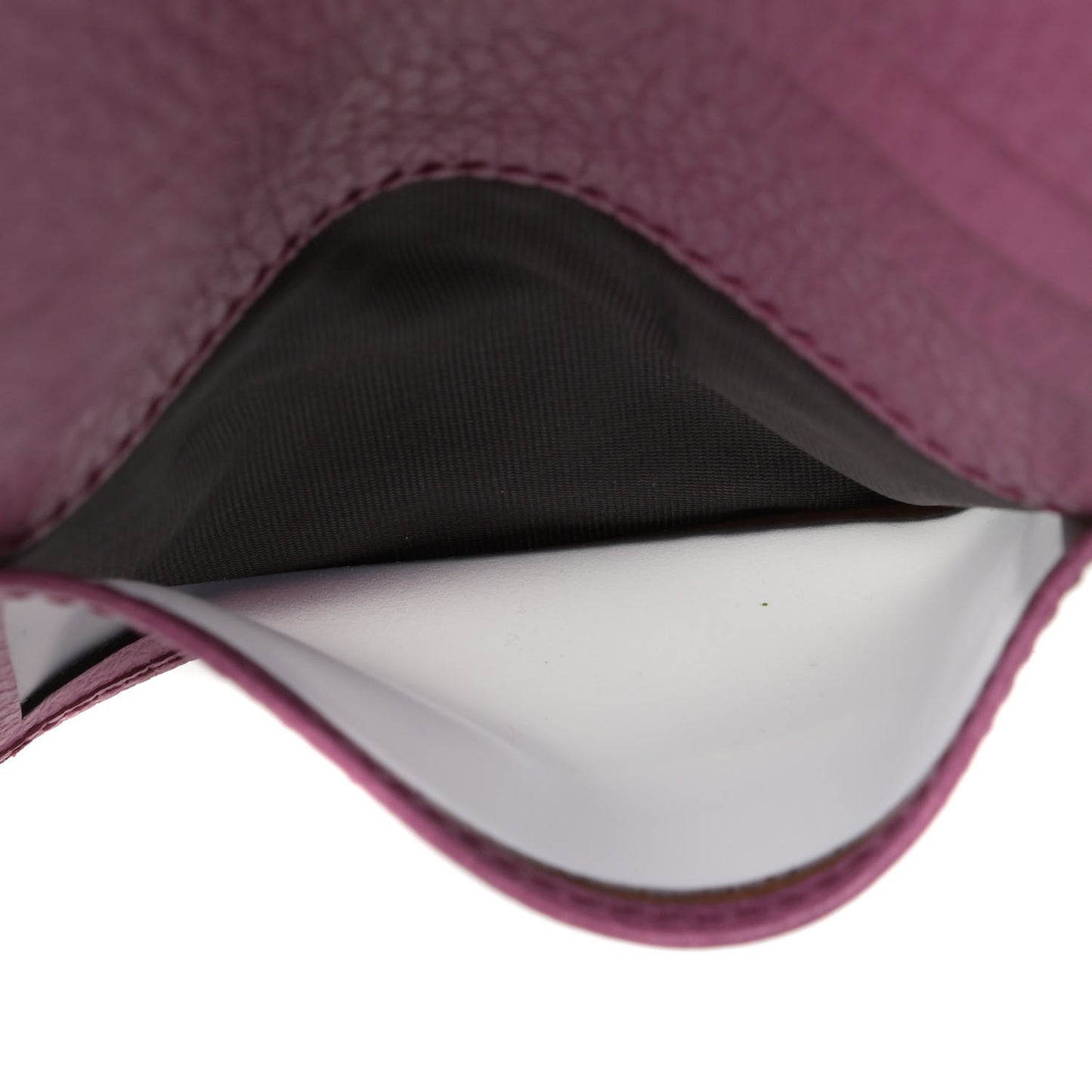 Dollar Calfskin Swing Train Pass Card Case Peonia Flower