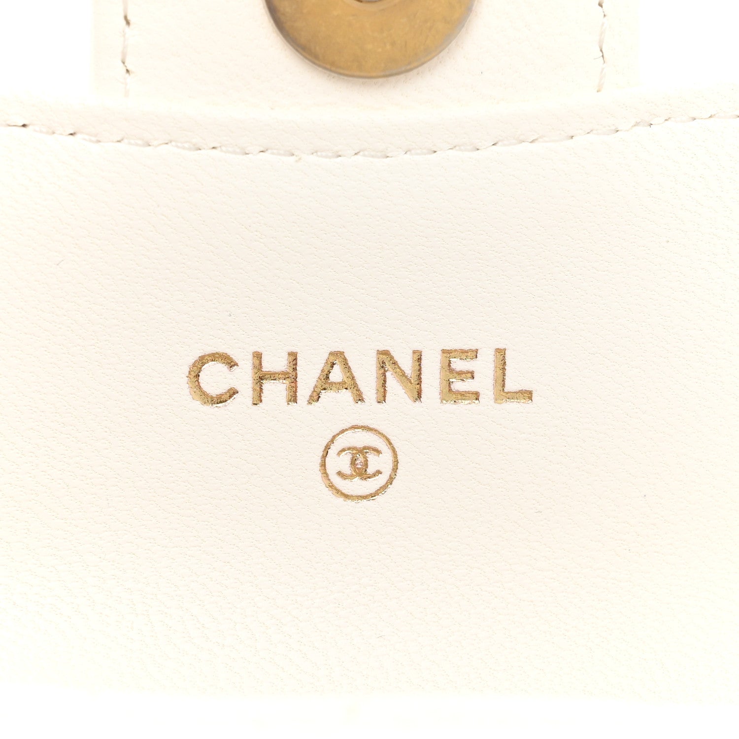 Chanel Lambskin Enamel Quilted Mini Chain Belt Bag White 6 of 12