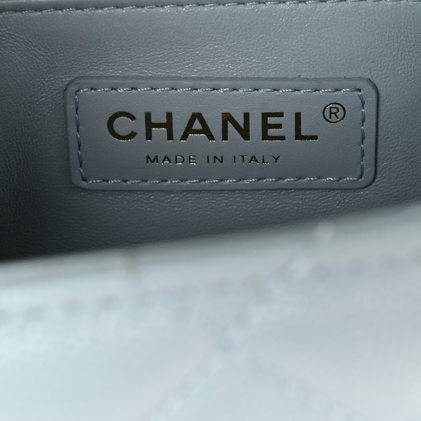 Caviar Quilted Mini Coco Handle Flap Light Blue