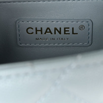 Chanel Caviar Quilted Mini Coco Handle Flap Light Blue 6 of 11