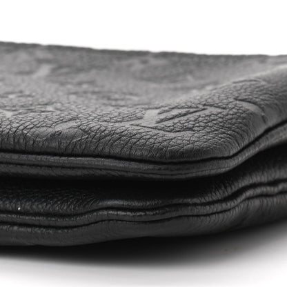 Louis Vuitton Empreinte Double Zip Pochette Black 11 of 11