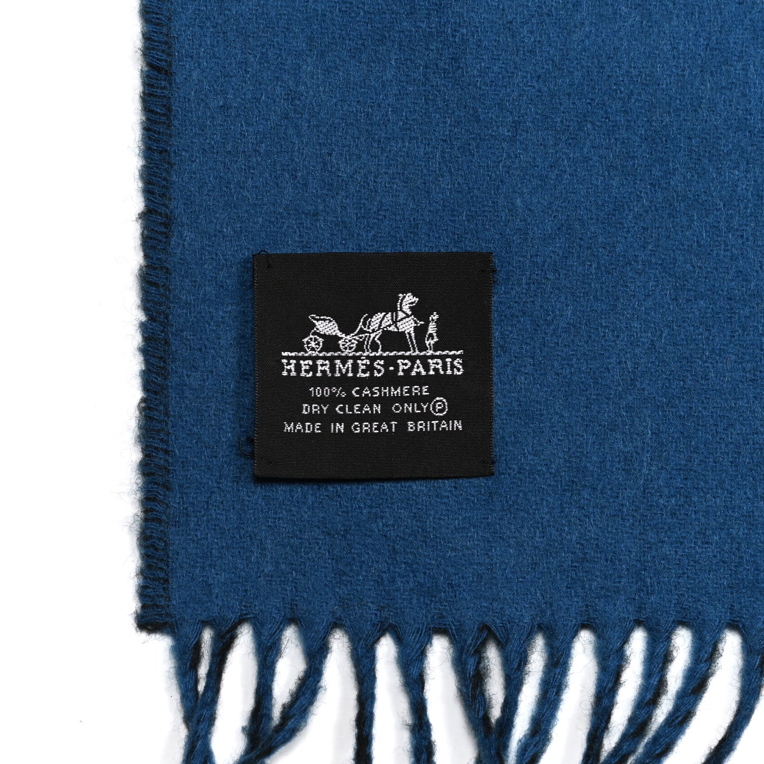 Hermes Cashmere Fringe Double Face Stole 3 of 4