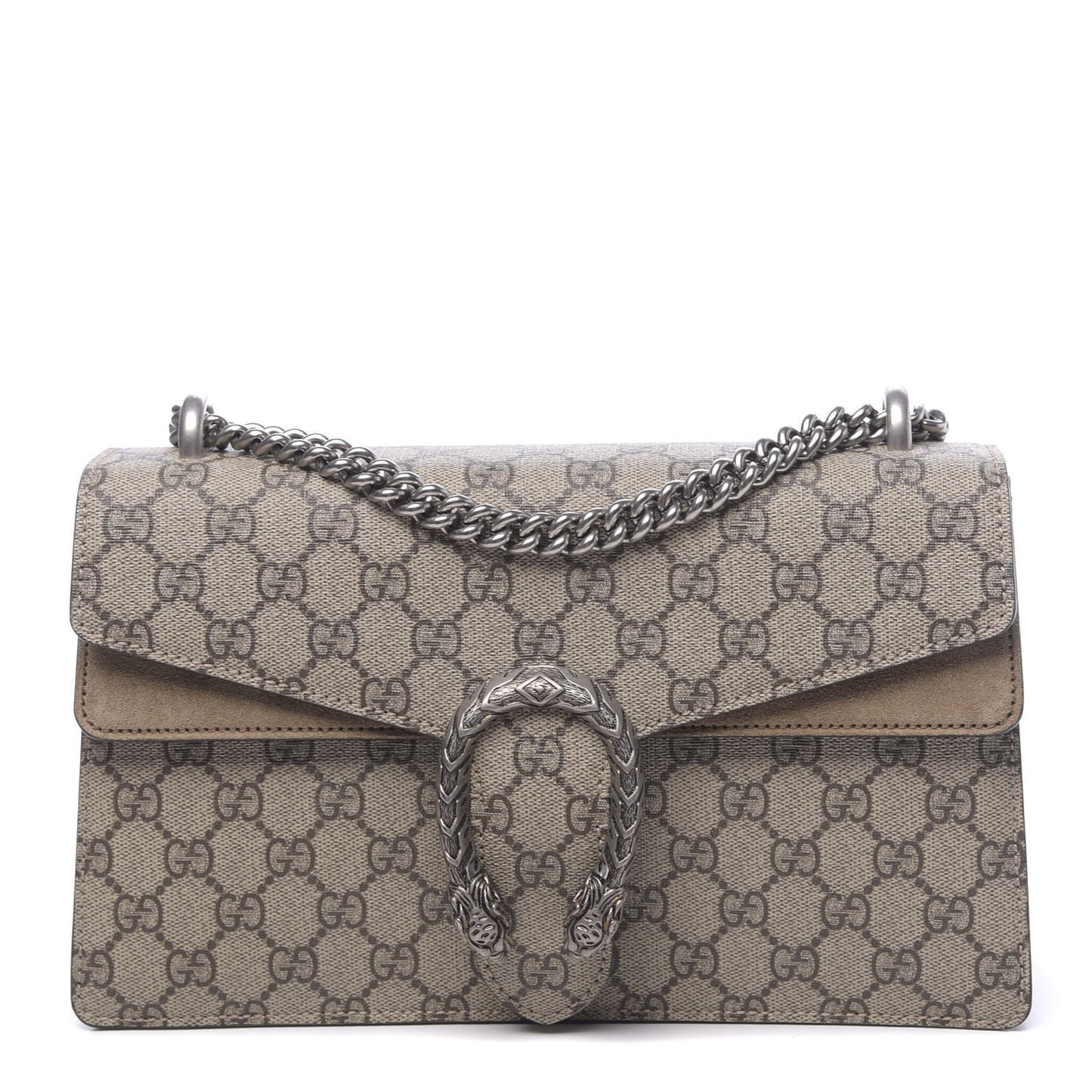 GG Supreme Monogram Small Dionysus Shoulder Bag Taupe