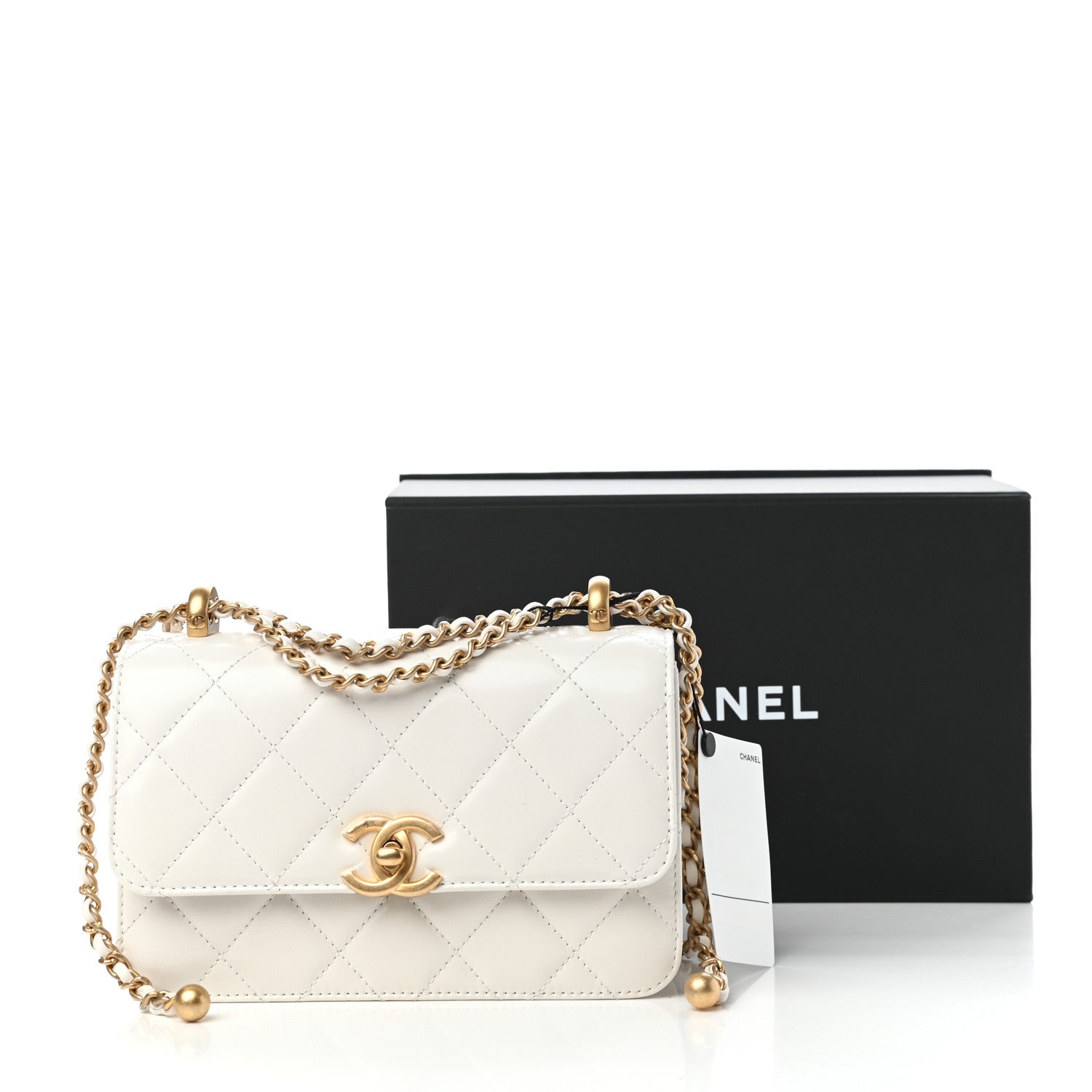 Chanel Calfskin Quilted Mini Perfect Fit Flap White 12 of 12