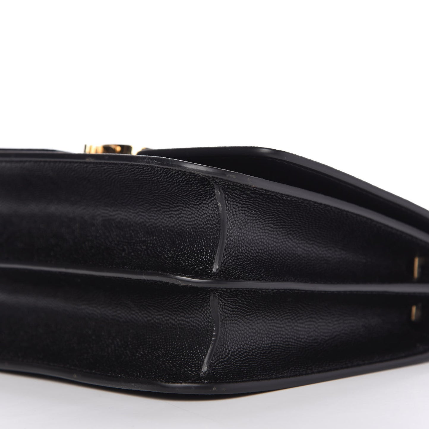 Grained Calfskin Small TB Bag Black