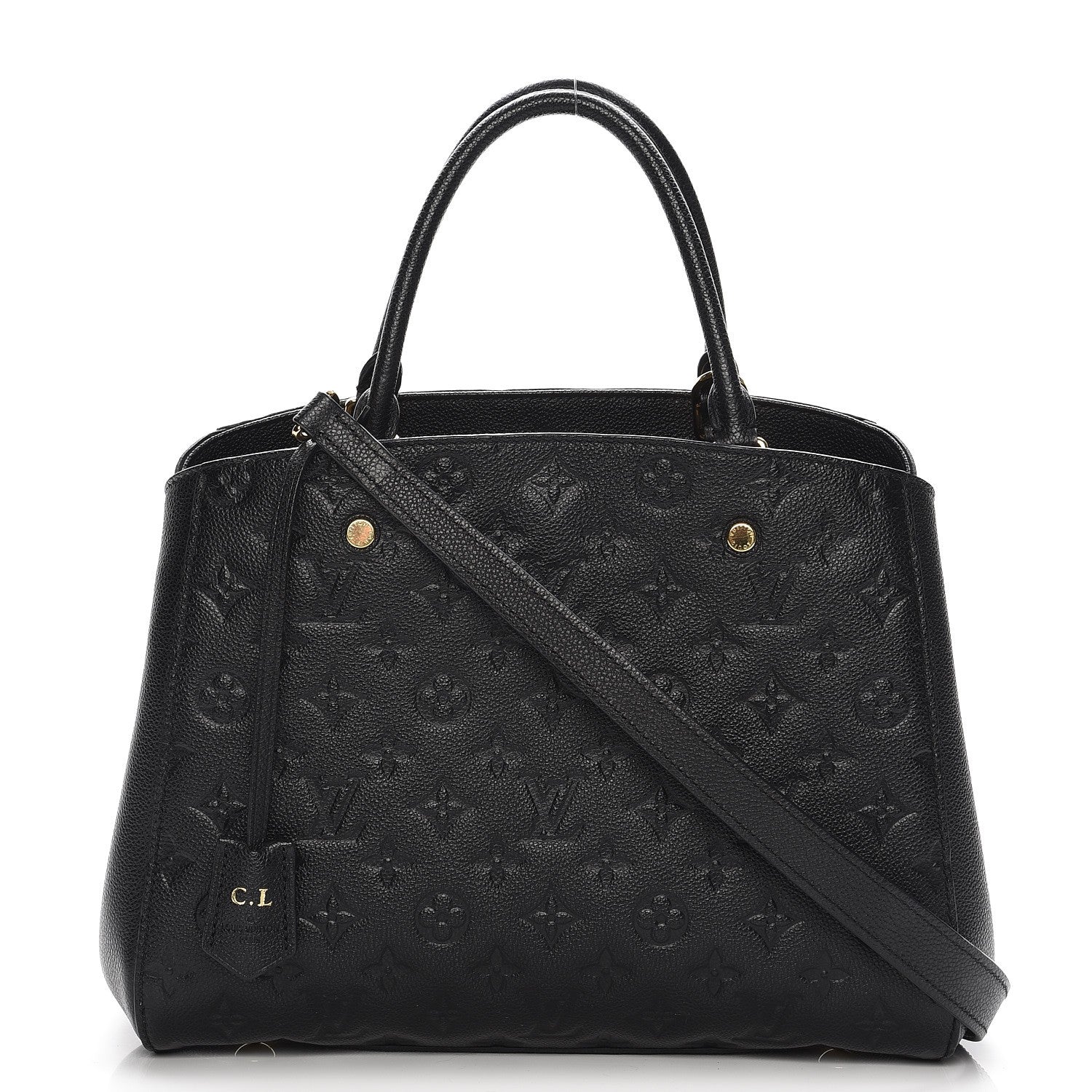 Louis Vuitton Empreinte Montaigne MM Black 1 of 8