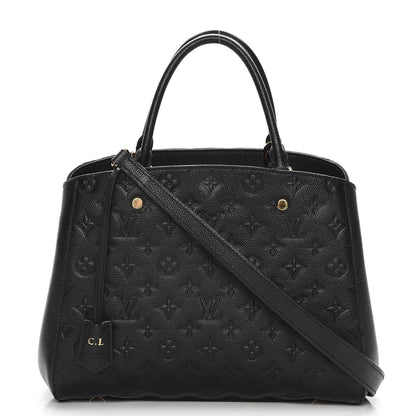 Louis Vuitton Empreinte Montaigne MM Black 1 of 8