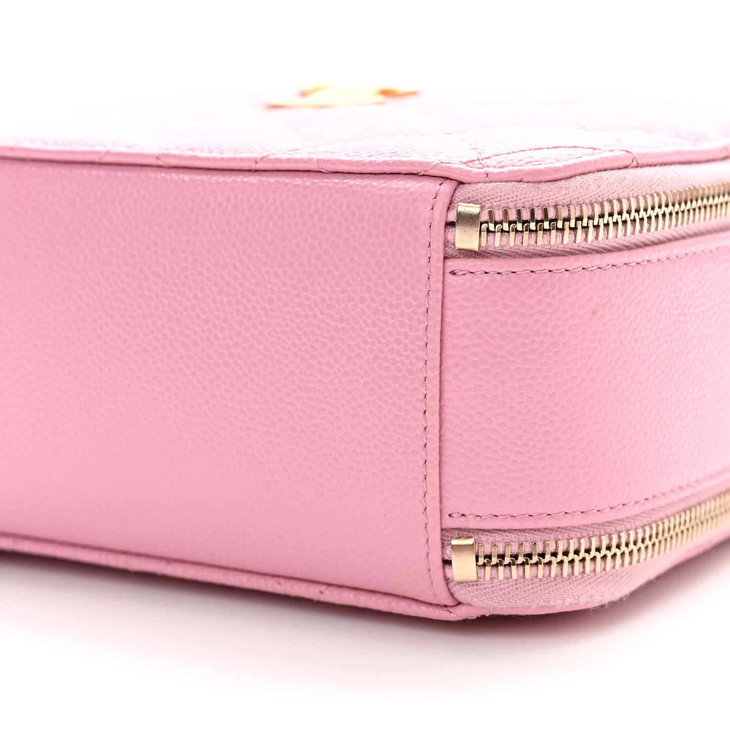 Caviar Quilted Pick Me Up Mini Vanity Case Pink