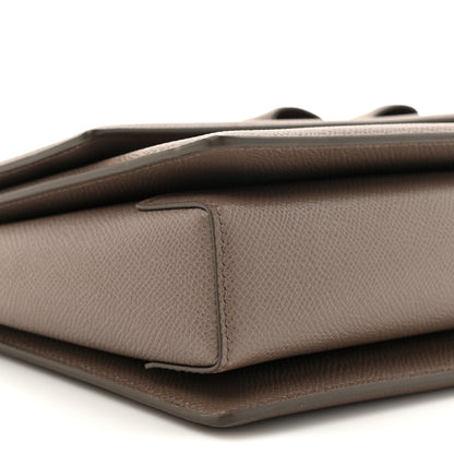 Salvatore Ferragamo Printed Calfskin Ginny Shoulder Bag Grey 10 of 11