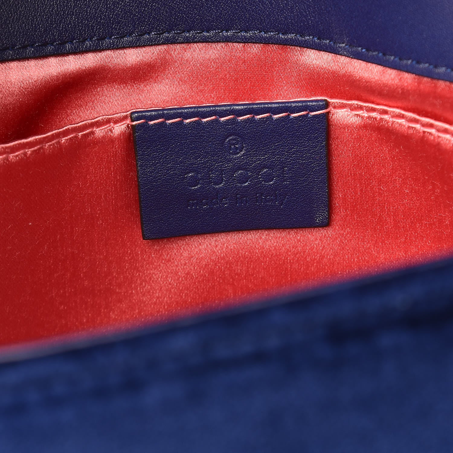 Gucci Velvet Matelasse Mini GG Marmont Shoulder Bag Cobalt Blue 8 of 10