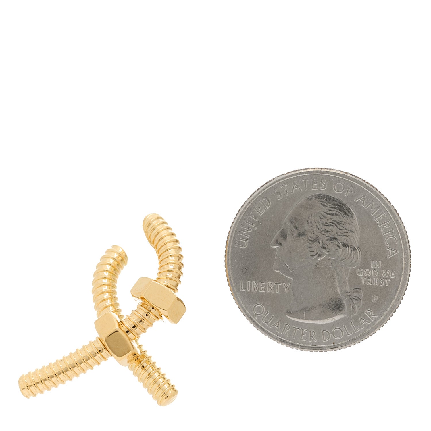 Cartier 18K Yellow Gold Ecrou Single Right Earring 2 of 6