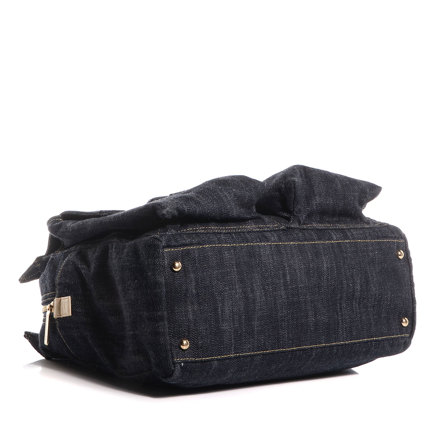 Chanel Denim CC Double Pocket Shoulder Bag Blue 4 of 7