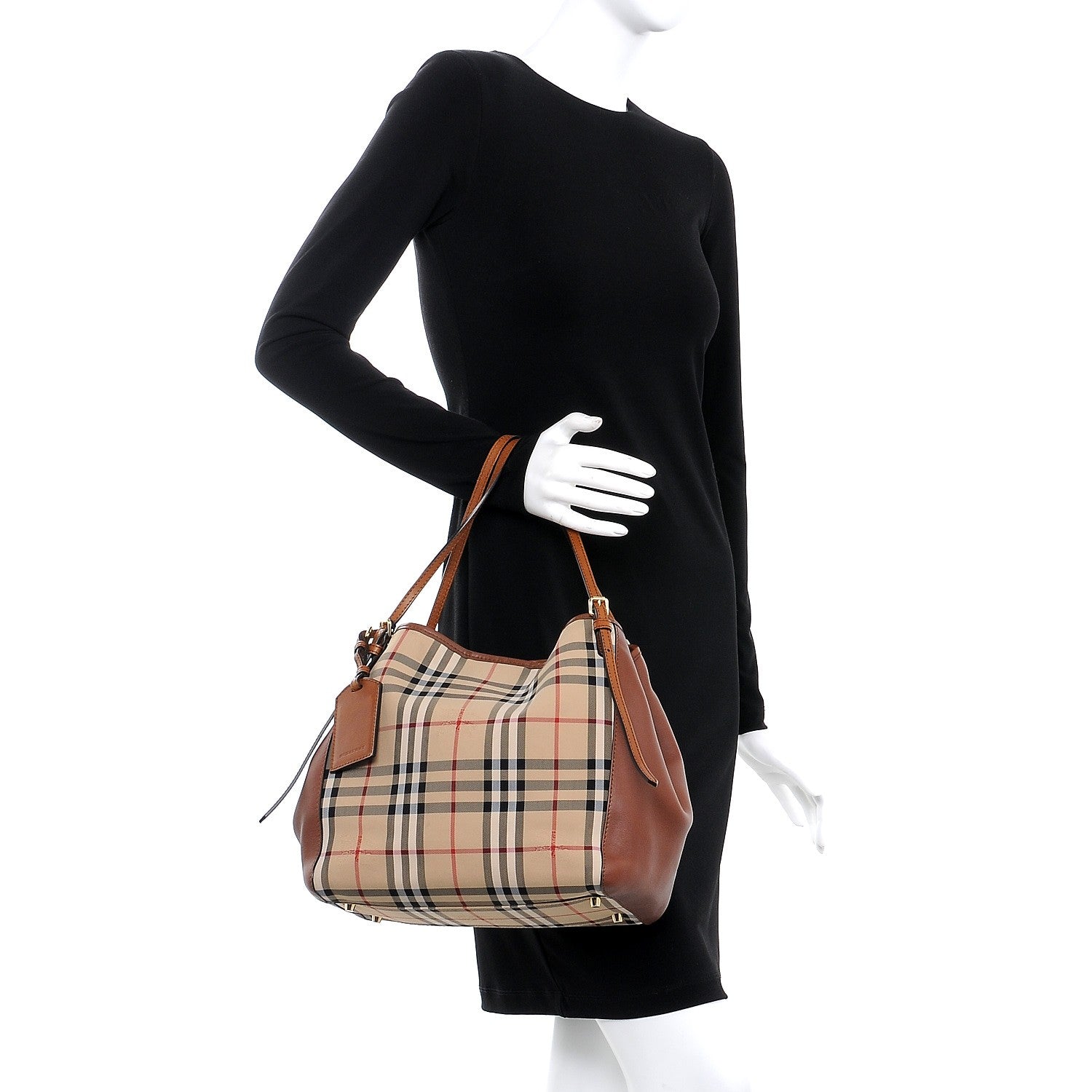 Burberry Horseferry Check Small Canterbury Tote Honey 2 of 11
