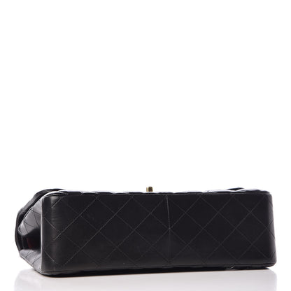 Chanel Lambskin Quilted Jumbo Double Flap Black 4 of 12
