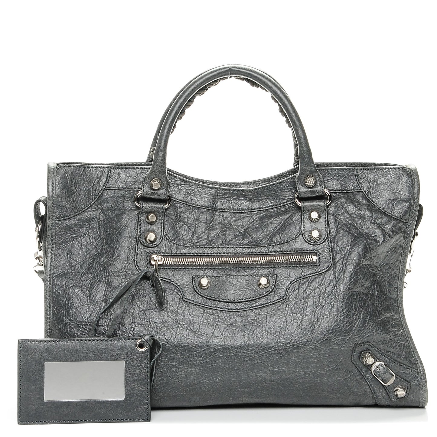 Agneau Giant 12 Silver Hardware City Gris Tarmac