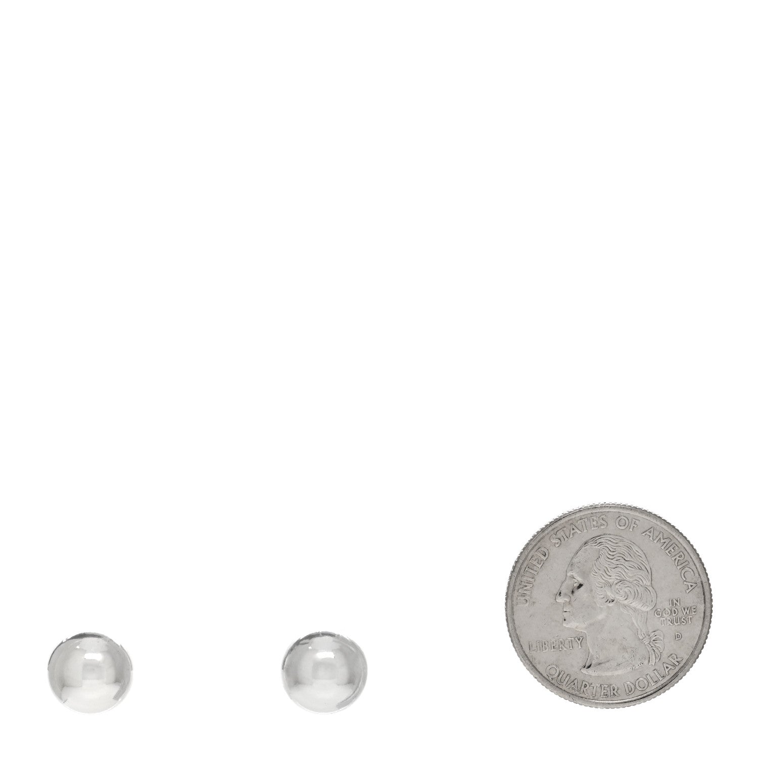 Tiffany Sterling Silver 10mm HardWear Ball Earrings 2 of 3